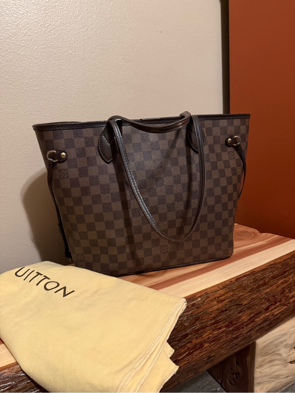 Louis Vuitton damier ebene neverfull mm